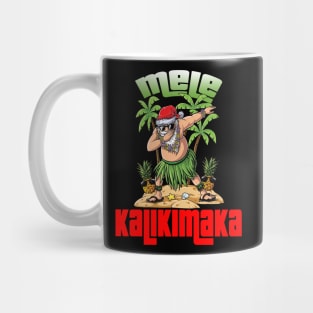 Mele Kalikimaka Christmas Santa Shaka Hawaii Mug